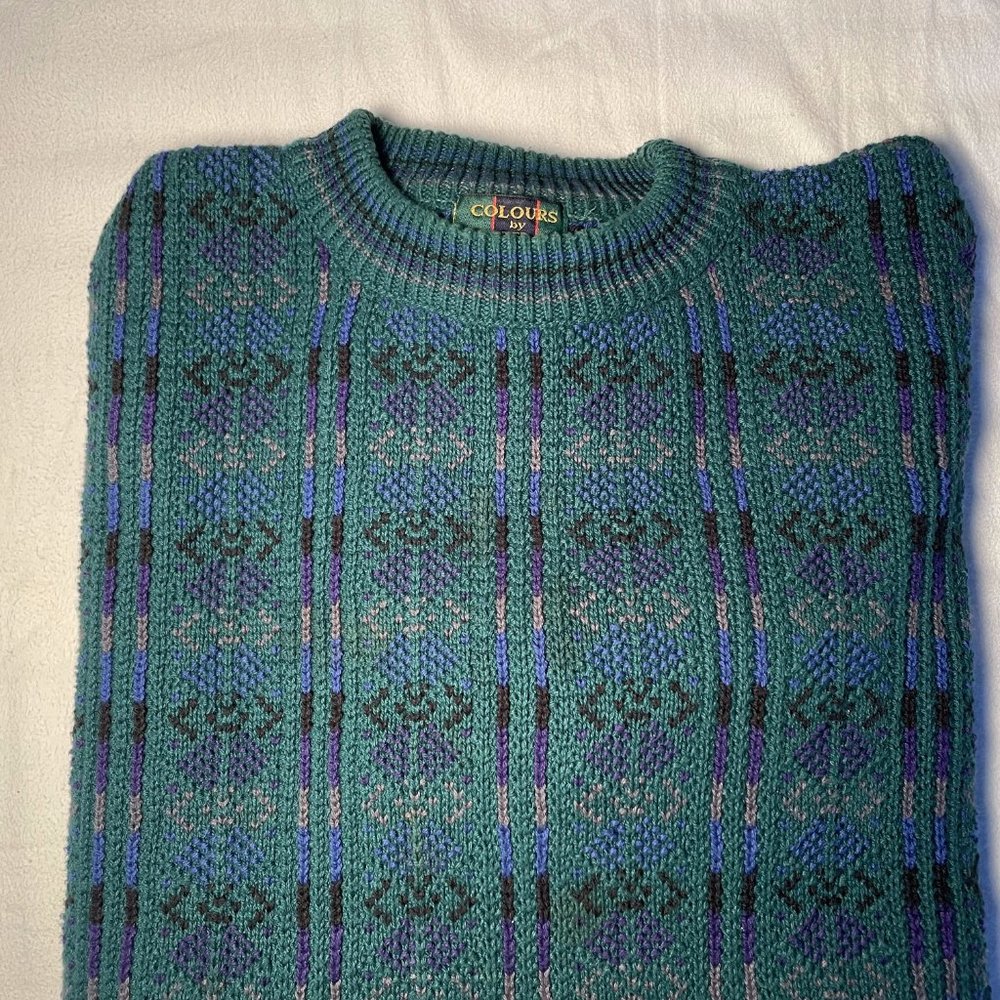 Vintage Colours Sweater by Alexander Julian, Cozy Knitted Sweater